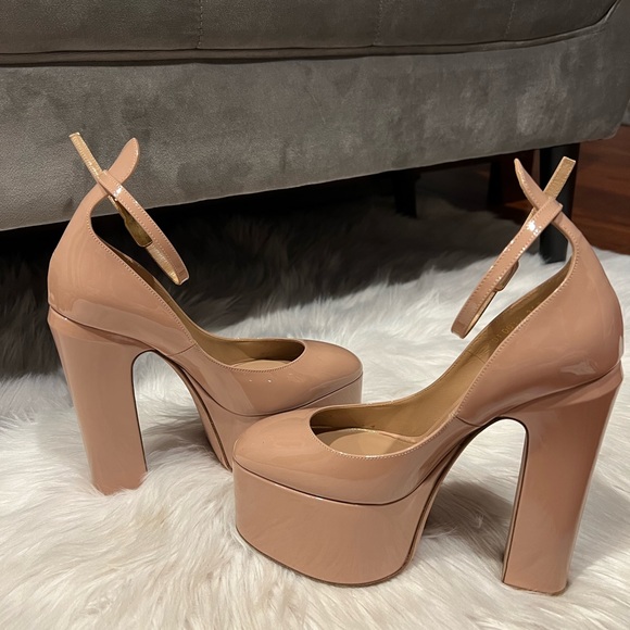 VALENTINO GARAVANI TAN-GO PLATFORM PUMP IN PATENT LEATHER 155 MM - Picture 4 of 10